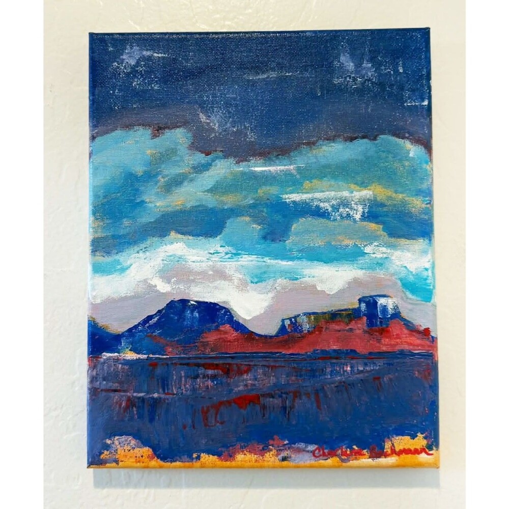 Handmade Original One of a Kind Landscape Painting Impressionism Abstract Signed